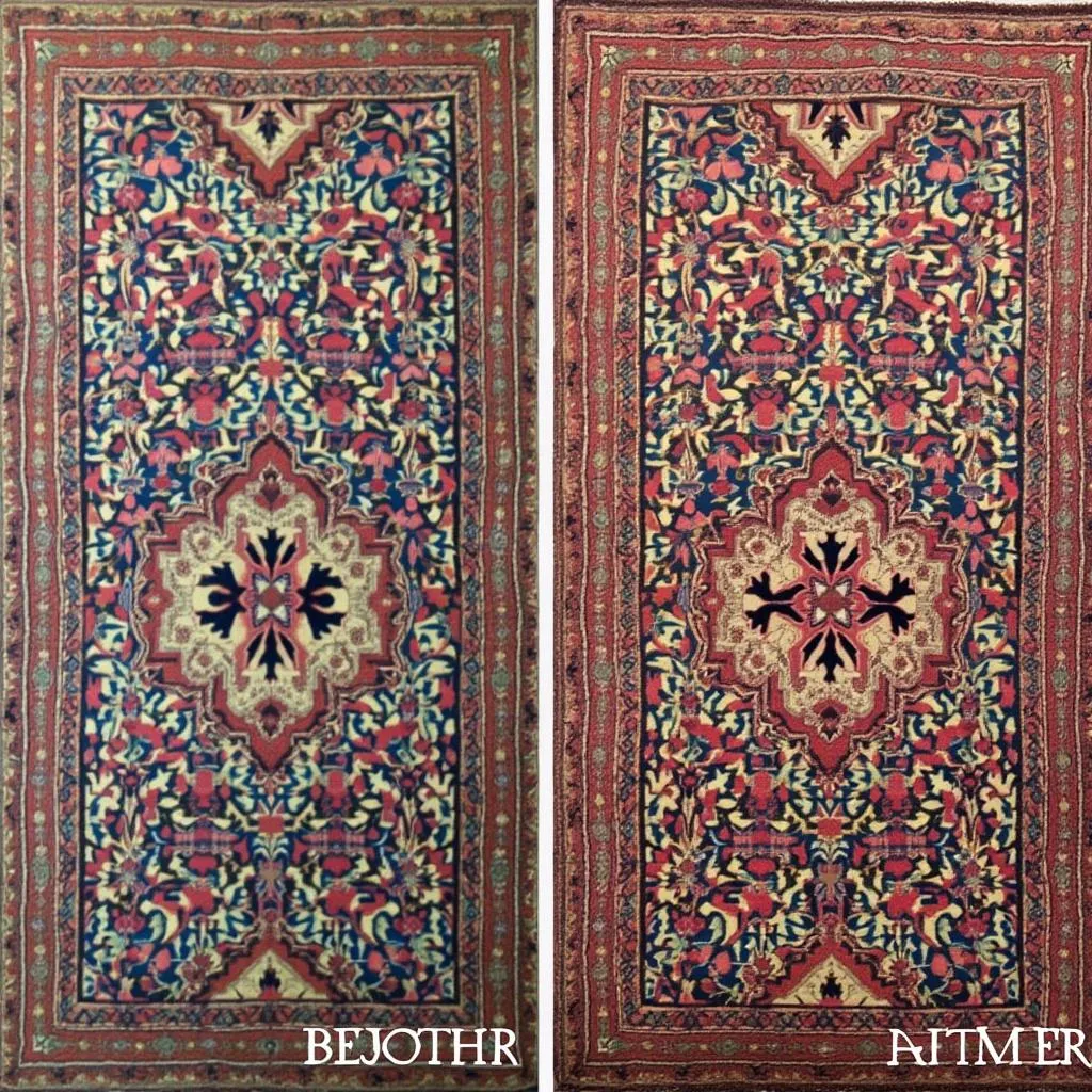 Alfombra antigua restaurada
