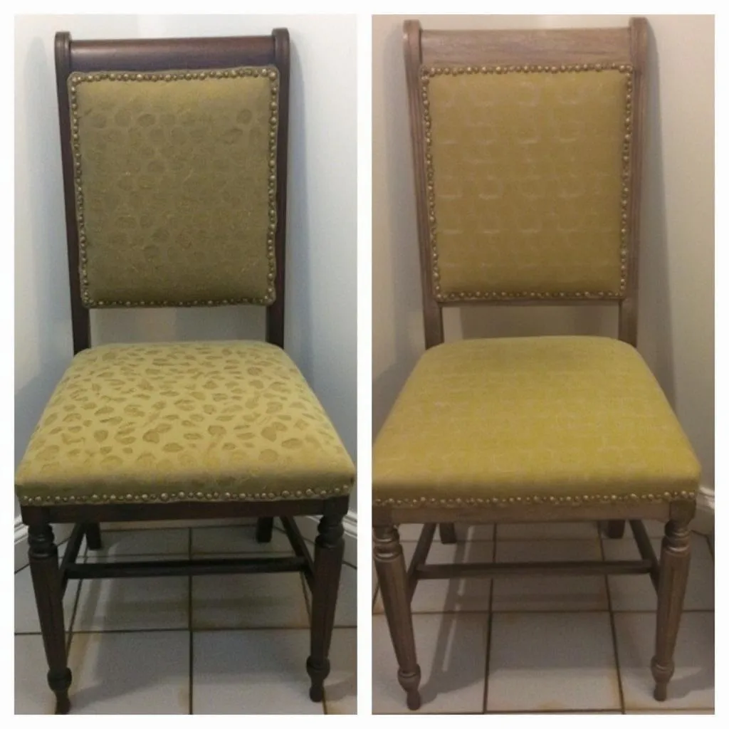 Limpieza de sillas de comedor